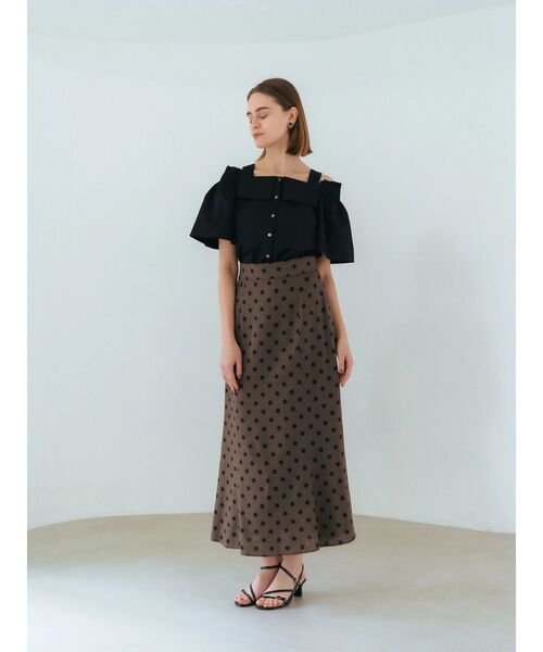 「YECCA VECCA」 ロングスカート S ブラウン レディース_画像2