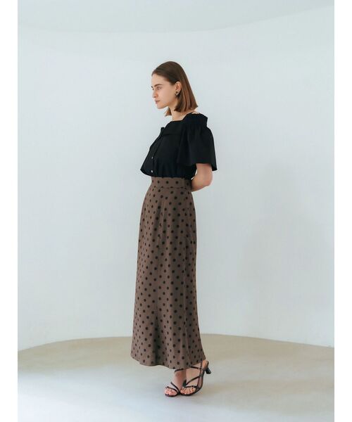 「YECCA VECCA」 ロングスカート S ブラウン レディース_画像5