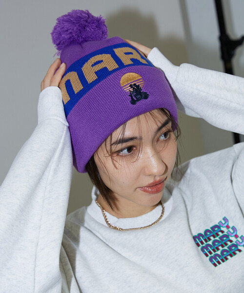 マリー ニットキャップ PUBLUX（パブリュクス） ニット帽 ニットキャップ マリマリマリー