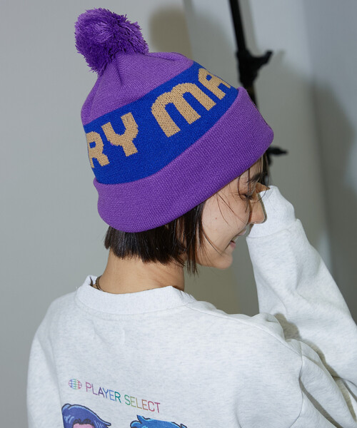 マリー ニットキャップ PUBLUX（パブリュクス） ニット帽 ニットキャップ マリマリマリー