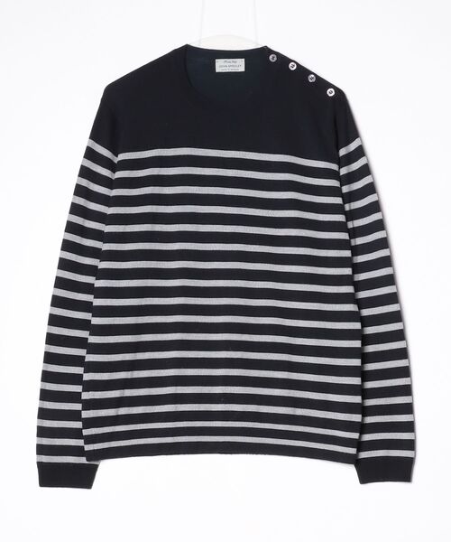 JOHN SMEDLEY 長袖 ニット クルーネック 黒　サイズL JOHN SMEDLEY（ジョンスメドレー） ニット NELL MODERN FIT レディース