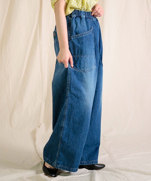 美品 Brocanteブロカント ダークデニム ワイドパンツ 2 美品 Brocante
