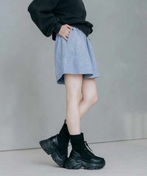 PAGEBOY（ページボーイ） スカート フェイクスエードキュロットパンツ