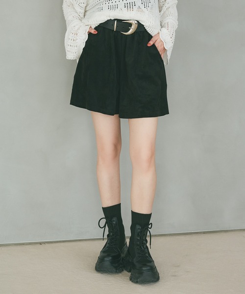 PAGEBOY（ページボーイ） スカート フェイクスエードキュロットパンツ