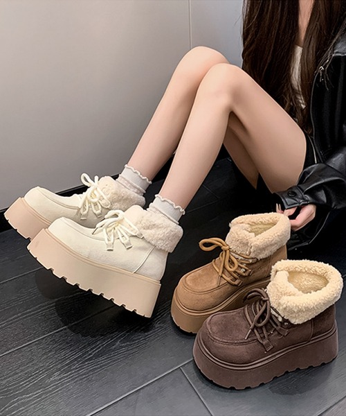 blackdia ocean（ブラックダイヤオーシャン） ブーツ 厚底 ムートン