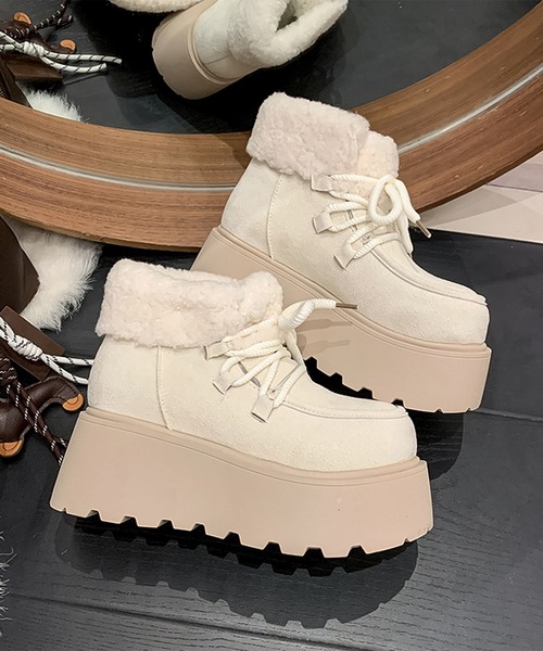 blackdia ocean（ブラックダイヤオーシャン） ブーツ 厚底 フェイク