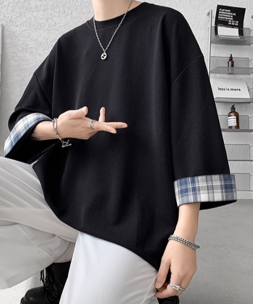 「link lot」 半袖Tシャツ L ブラック メンズ_画像3