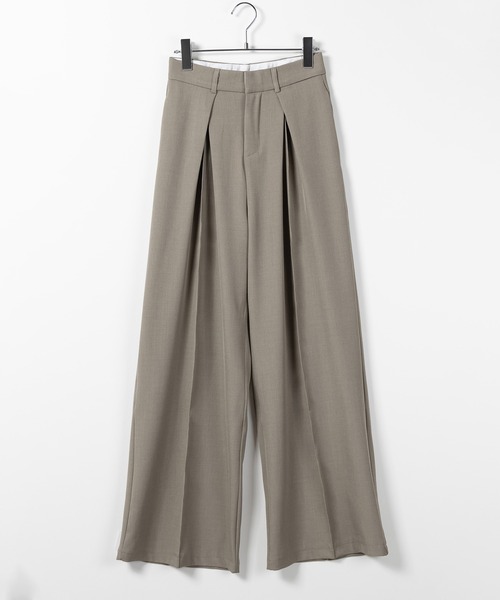 「me+em select」 スラックス SMALL ベージュ レディース_画像4