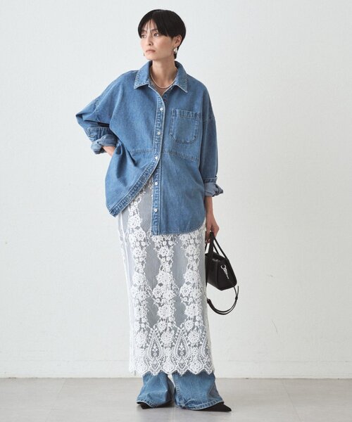 LOUNGEDRESS ペイズリーレーススカート Loungedress（ラウンジドレス） スカート レーススカート : ZOZOTOWN