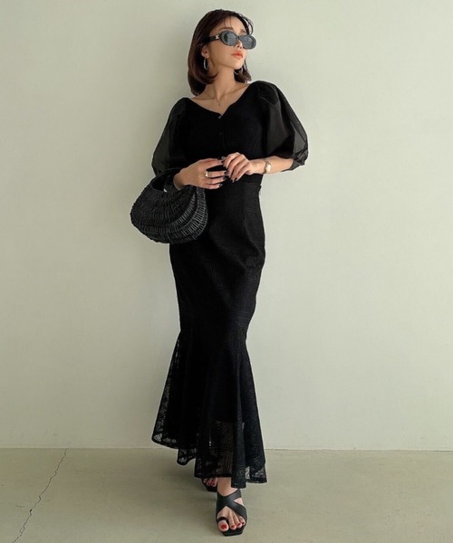 「EIMY ISTOIRE」 半袖ニット FREE グリーン系その他 レディース_画像3