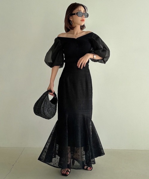 「EIMY ISTOIRE」 半袖ニット FREE グリーン系その他 レディース_画像5