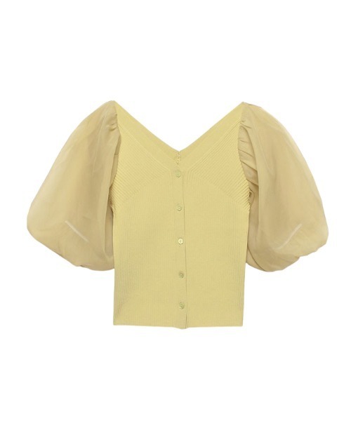 「EIMY ISTOIRE」 半袖ニット FREE グリーン系その他 レディース_画像9