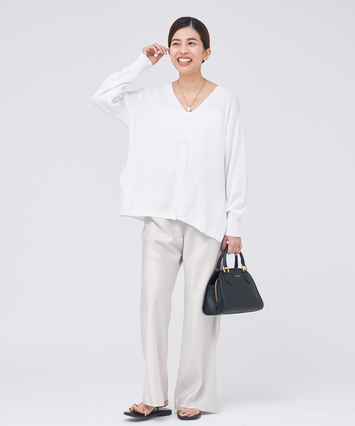 「IENA」 イージーパンツ 34 ネイビー レディース_画像7