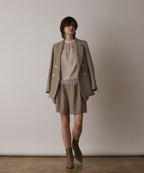 「GRACE CONTINENTAL」 長袖ブラウス 36 キナリ レディース_画像2