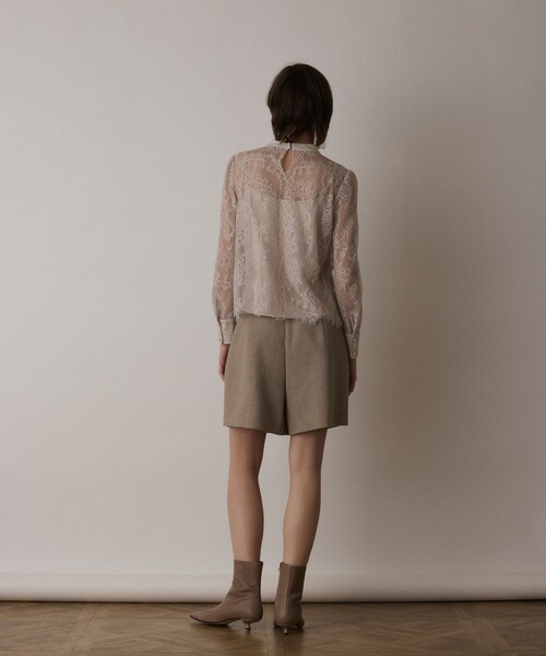 「GRACE CONTINENTAL」 長袖ブラウス 36 キナリ レディース_画像4