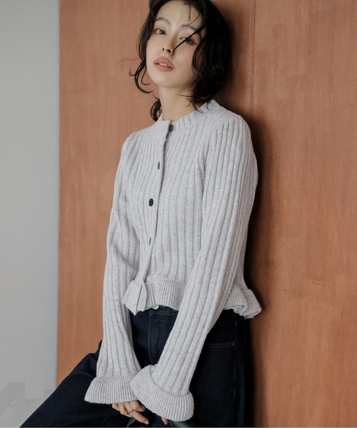 カーディガン ダブルフリルカーディガン レディース : ZOZOTOWN Yahoo