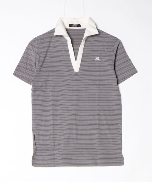 BURBERRY BLACK LABEL（バーバリーブラックレーベル） ボーダー柄半袖 