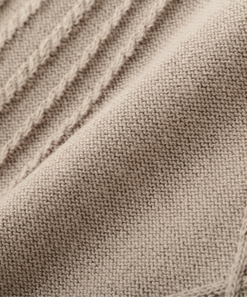 「DANKE SCHON」 7分袖ニット F ベージュ メンズ_画像7