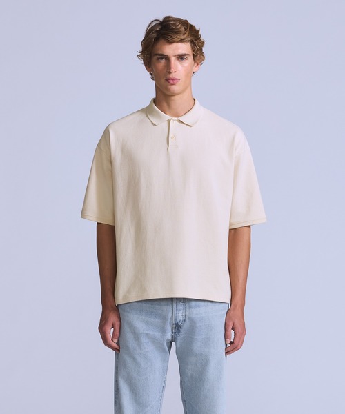 ○【未使用タグ付き】PETER MILLAR 太平洋クラブ ポロシャツ メンズ Levi's（リーバイス） ポロシャツ 半袖 BLUETAB(TM) クロップド ポロ