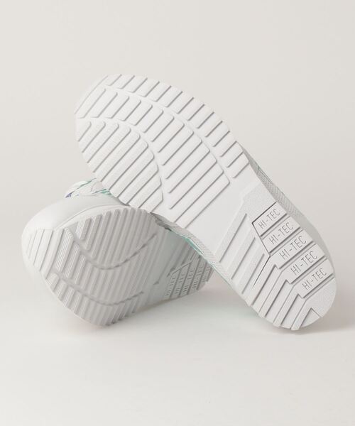 「HI-TEC」 ローカットスニーカー 26.0cm ホワイト×グリーン メンズ_画像3