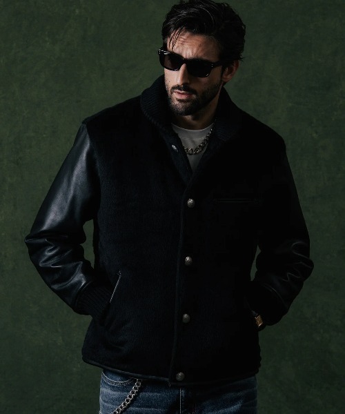 ブルゾン アウター CRIMIE/クライミー/ALPACA AWARD CONCHO JACKET/アルパカアワード コンチョ ジャケット メンズの画像