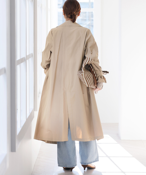 「JOURNAL STANDARD relume」 トレンチコート 38 ベージュ レディース_画像7