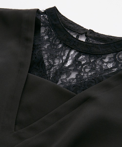 「BONLECILL noir」 コンビワンピース S-M ベージュ レディース_画像5