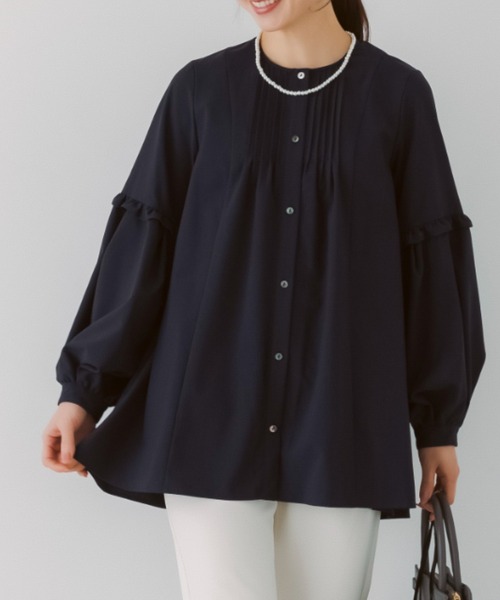 Sono（ソーノ） tシャツ 「SONO/ソーノ」フローイングフリルチュニック