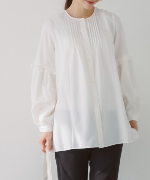 Sono（ソーノ） tシャツ 「SONO/ソーノ」フローイングフリルチュニック