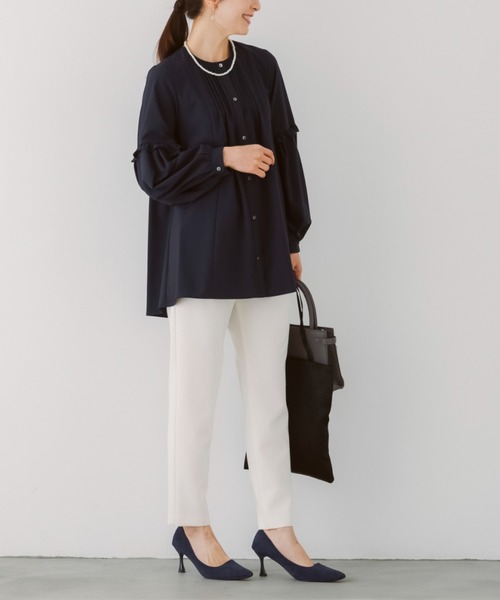 Sono（ソーノ） tシャツ 「SONO/ソーノ」フローイングフリルチュニック