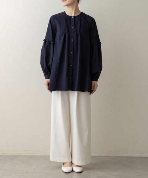 Sono（ソーノ） tシャツ 「SONO/ソーノ」フローイングフリルチュニック