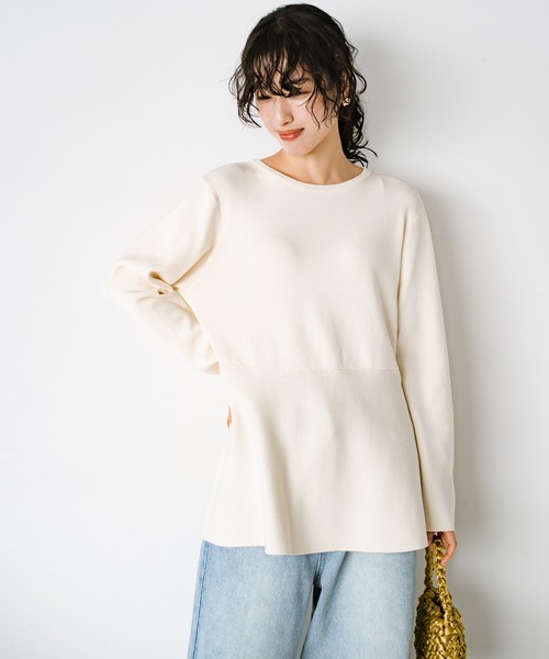 「ANNA LUNA」 長袖ニット MEDIUM オフホワイト レディース_画像5