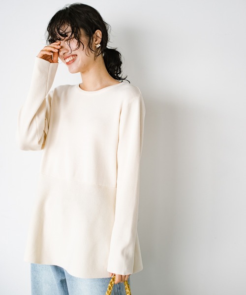 「ANNA LUNA」 長袖ニット MEDIUM オフホワイト レディース_画像8