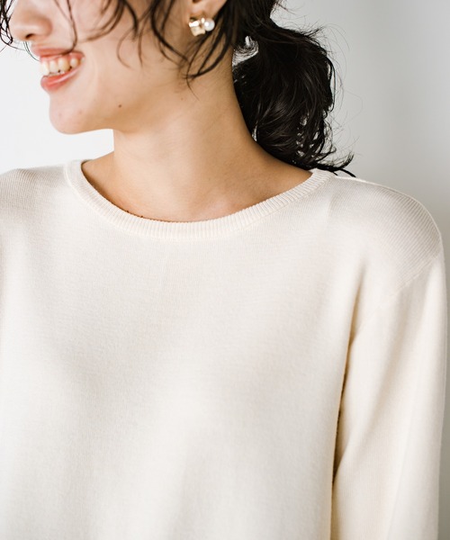 「ANNA LUNA」 長袖ニット MEDIUM オフホワイト レディース_画像9