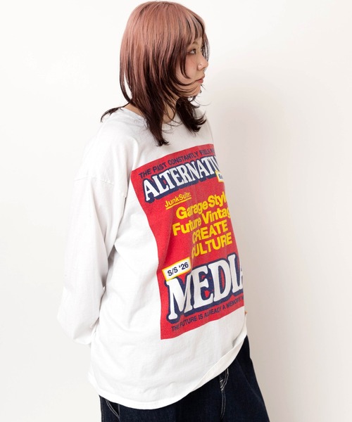 RNA（アールエヌエー） tシャツ M2620 バナープリントロンT レディース 
