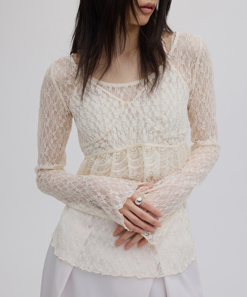 アメリブラウス Ameri（アメリ） ブラウス シャツ GEL ART CUT SHIRT レディース