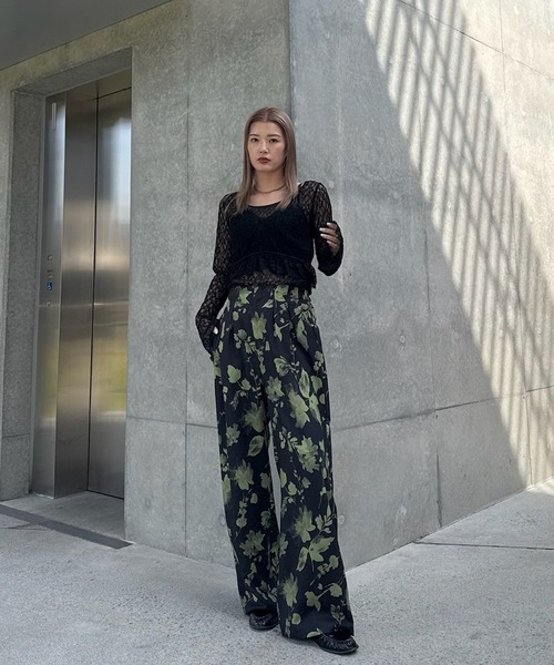 Ameri（アメリ） ブラウス シャツ CUT LACE BUSTIER SET TOP