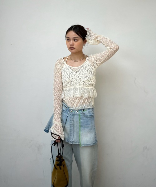 ※専用※ ameri twins lace blouse Ameri VINTAGE - 未使用♢AMERI TWIN LILY BLOUSEの通販 by ベリー's