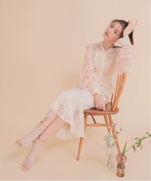 「RANDA」 長袖ブラウス FREE ホワイト レディース_画像3