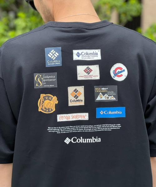 Columbia（コロンビア） tシャツ 「Columbia」スタックブルック
