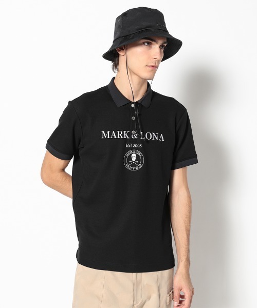 MARK&LONA（マークアンドロナ） ポロシャツ Gauge Camouflage Jacquard