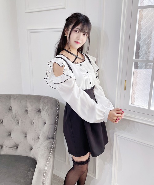 「MA*RS」 長袖ブラウス FREE ホワイト レディース_画像2