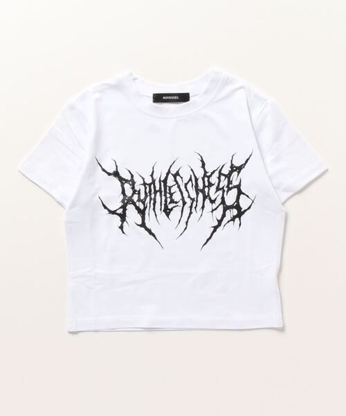 「NOVESSEL」 半袖Tシャツ FREE ホワイト レディース_画像3