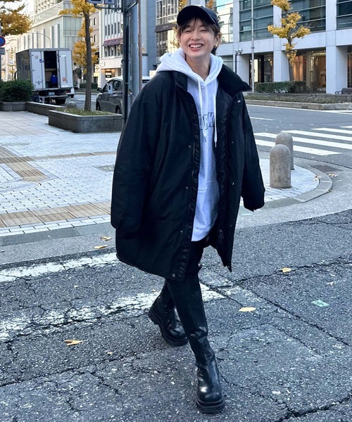 「CANAL JEAN」 「El mar」コート LARGE ブラック レディース