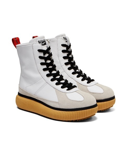 美品❣️25センチ　オニツカタイガー　スニーカー　靴　厚底スニーカー Onitsuka Tiger（オニツカタイガー） ブーツ 25 ブラック レディース