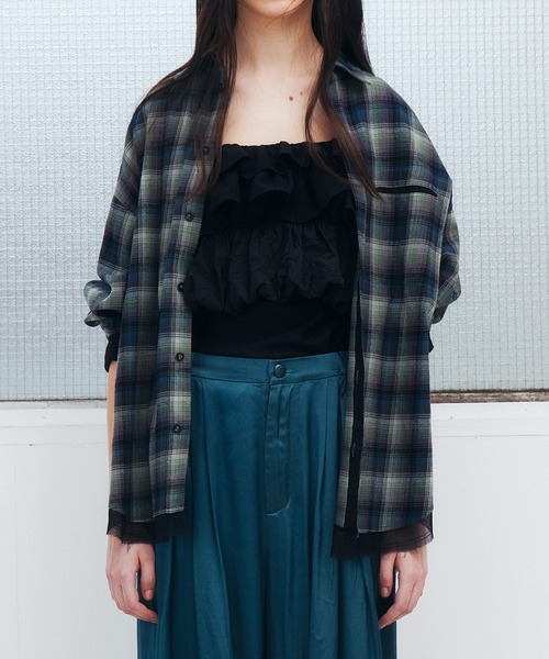 LE CIEL BLEU♡フェザートップス LE CIEL BLEU（ルシェルブルー）の「フェザーニットトップス / Feather