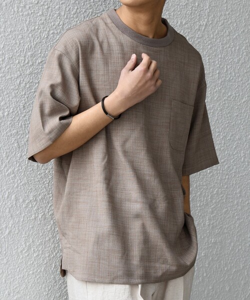 SHIPS any tシャツ any:「洗濯機可能」FUTURE LINEN CANVAS リネン