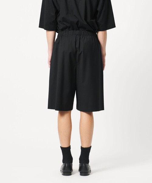 ハーフパンツ ワイドパンツ パンツ 「LOEFF」トロピカルウール ハーフ
