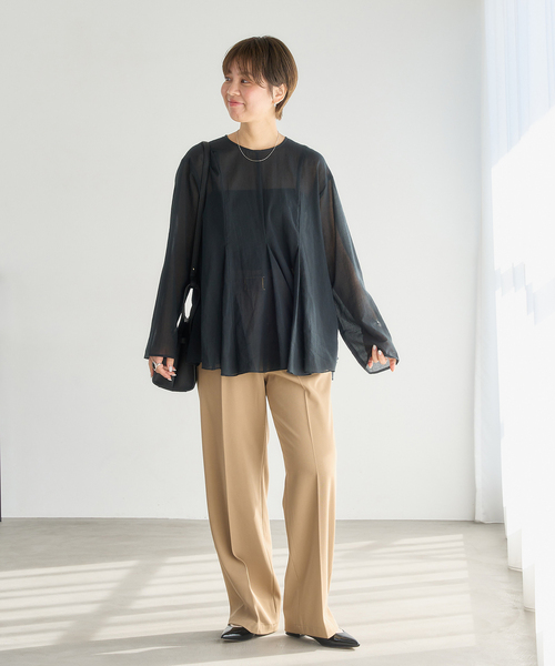「LE TALON」 フラットパンプス 25.5cm ブラックミックス レディース_画像2