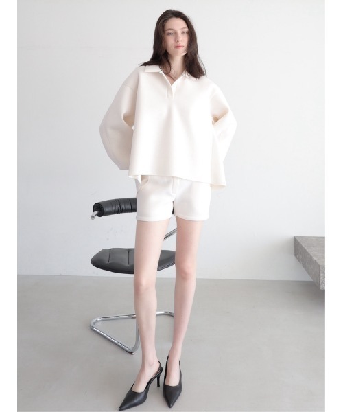 celon トレーナー スウェット open neck sweat top レディース